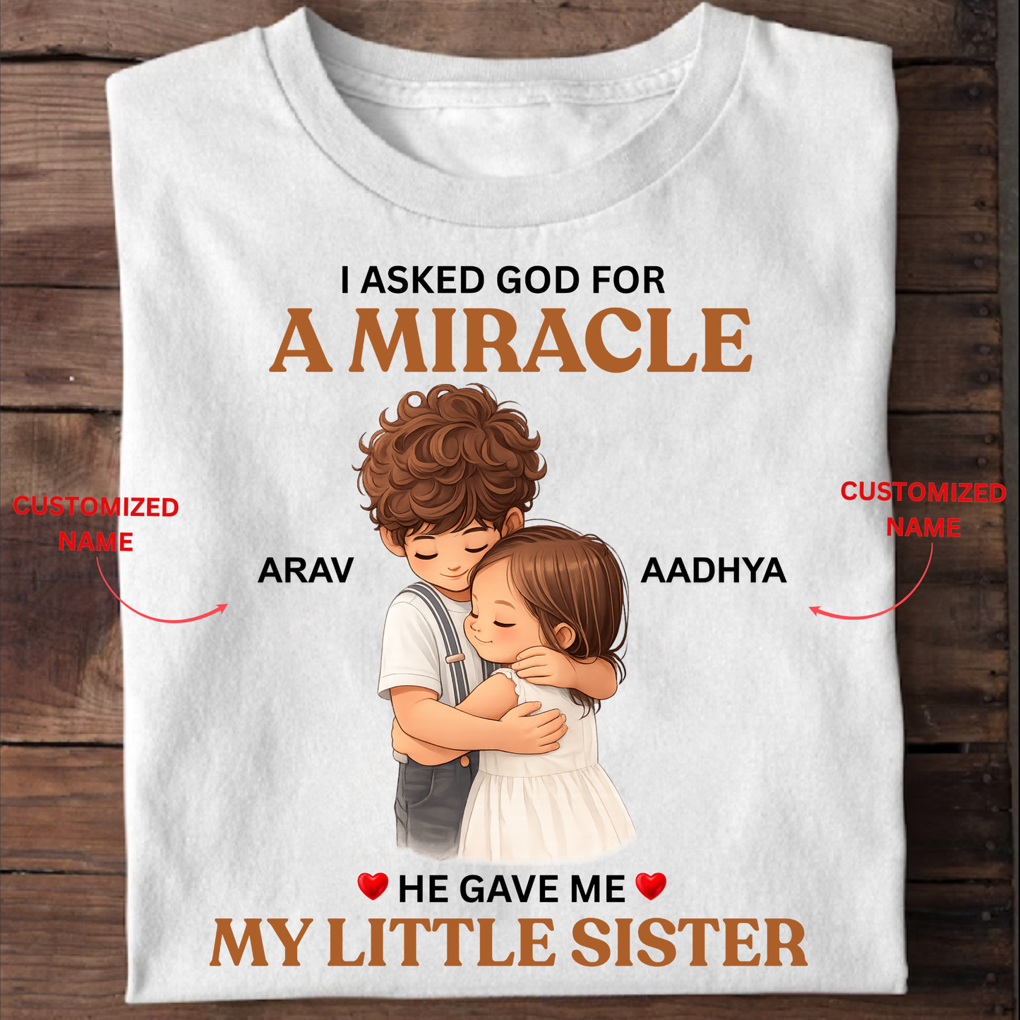 CUSTOMIZED - MIRACLE BROTHER AND SISTER CLASSIC T-SHIRT