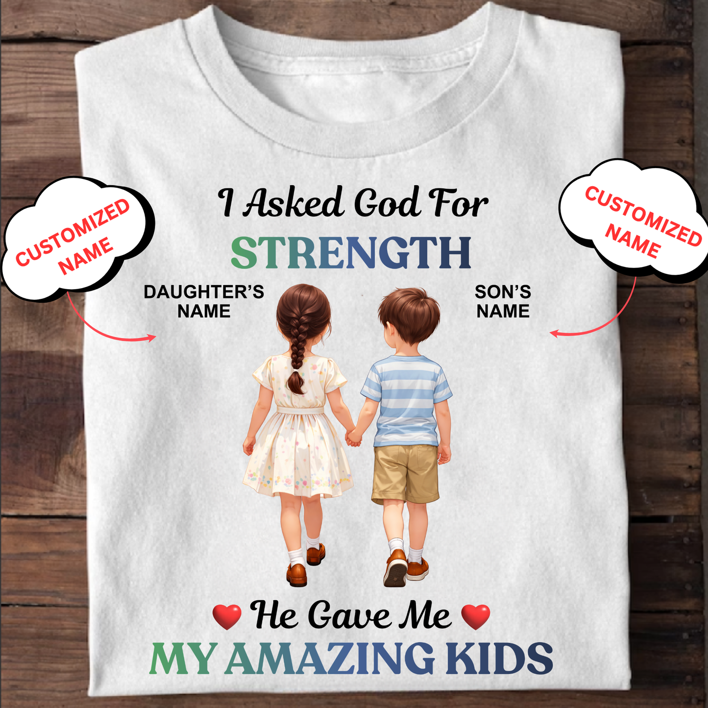 CUSTOMIZED- STRENGTH AMAZING KIDS CLASSIC T-SHIRT