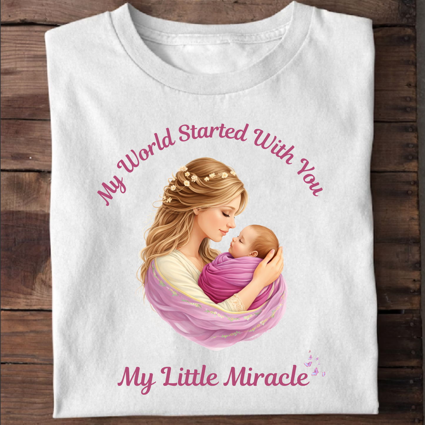 MY LITTLE MIRACLE(MOM & DAUGHTER) PREMIUM CLASSIC T-SHIRT