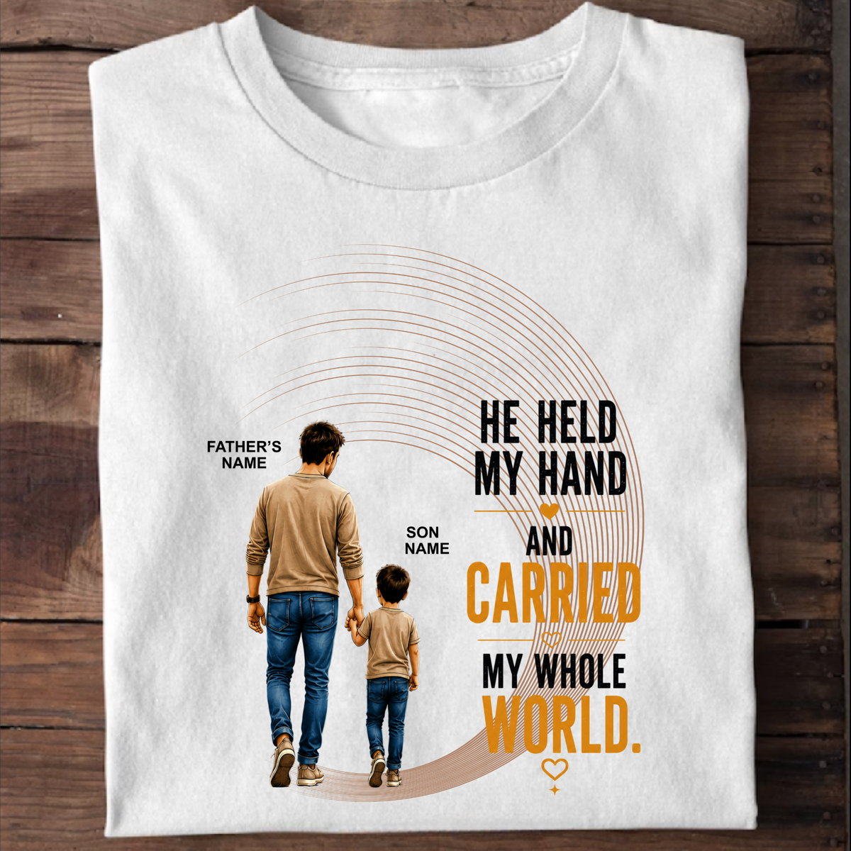 CUSTOMIZED - MY WHOLE WORLD ADULT CLASSIC T-SHIRT