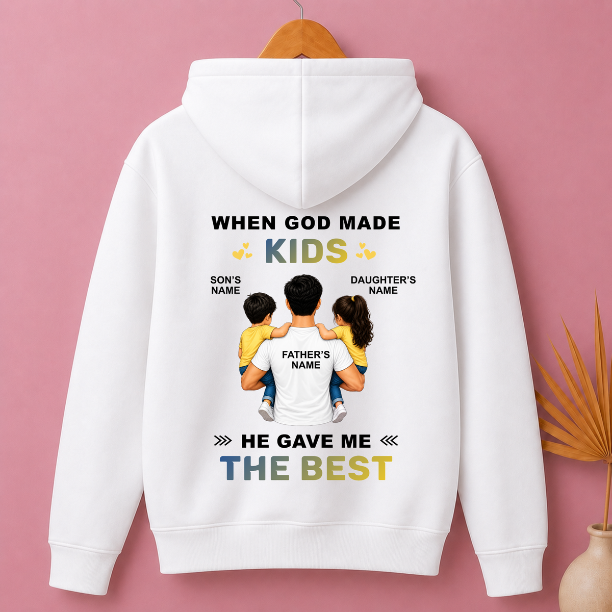 CUSTOMIZED - THE BEST KIDS PREMIUM HOODIE (B)