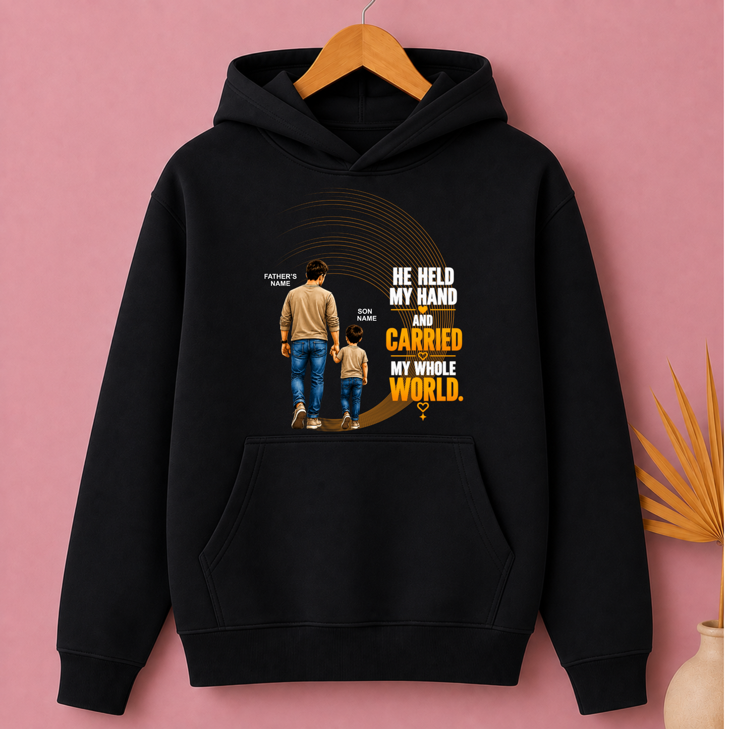 CUSTOMIZED - MY WHOLE WORLD ADULTS HOODIE