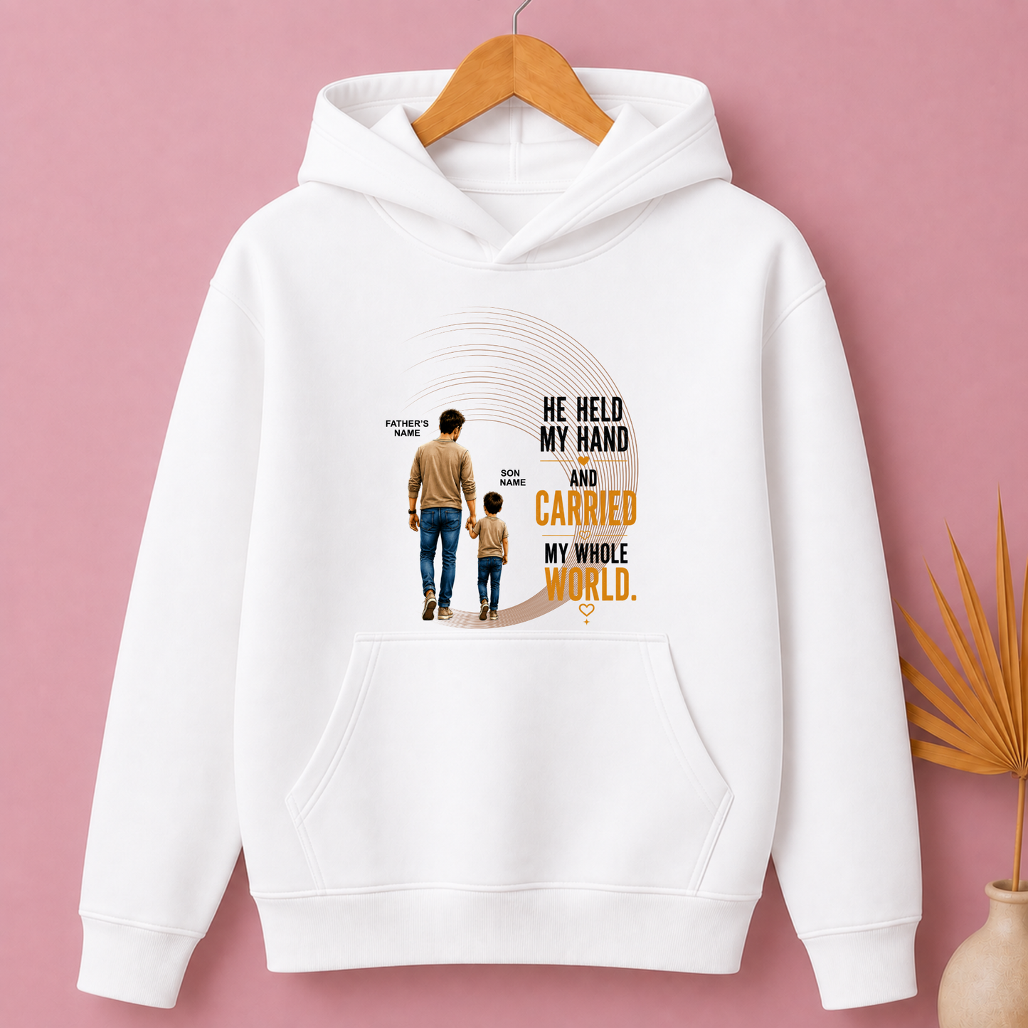 CUSTOMIZED - MY WHOLE WORLD ADULTS HOODIE